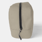 Moderne Monogramnaam Schrift Beige Toilettasje (Rechts)