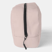 Moderne Monogramnaam Script Roze Roos Toilettasje (Rechts)