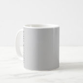 Moderne Monogramnaam Stedelijk Grijs Koffiemok (Voorkant links)