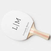 Moderne Monogramnaam  Tafeltennisbatje (Zijkant)