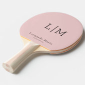 Moderne Monogramnaam Tafeltennisbatje (Voorkant Gekanteld)