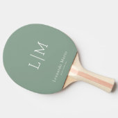 Moderne Monogramnaam Tafeltennisbatje (Zijkant)