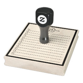 Moderne Monogramnaam Takenlijst Rubberstempel