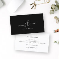 Moderne Monogrampenseelscript Eenvoudige klool
