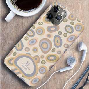 Moderne Monogramstelefoonhoes – Abstract ontwerp Case-Mate iPhone Case