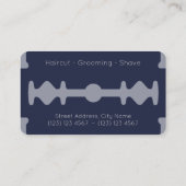 Moderne monotone-razor blade geïnspireerd op marin visitekaartje (Achterkant)