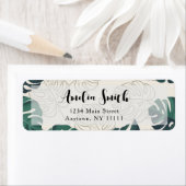 Moderne Monstera laat de afbeelding met label voor (Insitu)