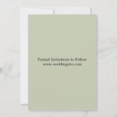 Moderne Monstera Leaf Floral Salie Kaart (Achterkant)