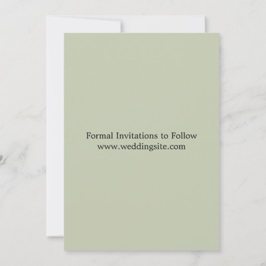 Moderne Monstera Leaf Floral Salie Kaart (Achterkant)