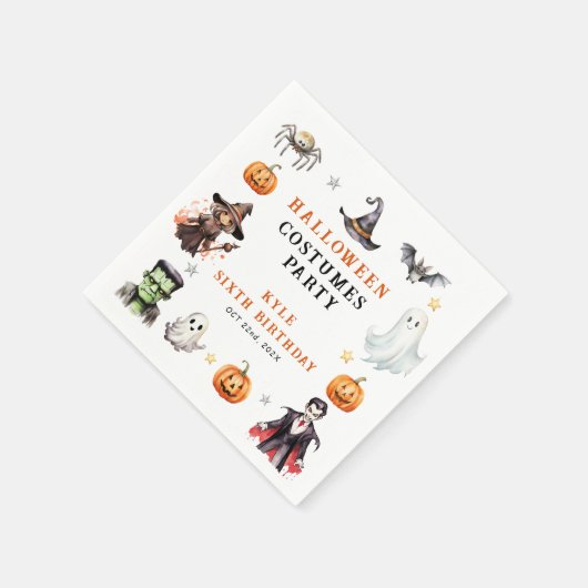 Moderne Monsters Halloween Kostuums Verjaardagsfee Servet (Hoek)