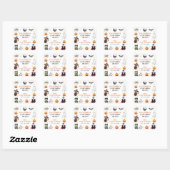 Moderne Monsters Halloween Kostuums Verjaardagsfee Vierkante Sticker (Vel)