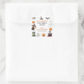 Moderne Monsters Halloween Kostuums Verjaardagsfee Vierkante Sticker (Tas)