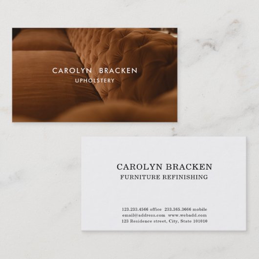 Moderne monumentenopbergsysteem voor interieurontw visitekaartje (Voorkant / Achterkant)