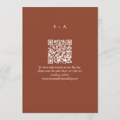 Moderne Moody Foto Save the Date met QR-code (Achterkant)