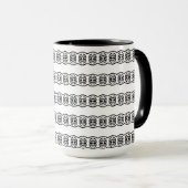 Moderne Mooi Geometrisch Patroon Mok (Voorkant rechts)