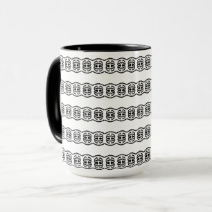 Moderne Mooi Geometrisch Patroon Mok