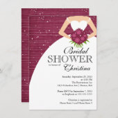 Moderne mooie bride Vrijgezellenfeest Kaart (Voorkant / Achterkant)