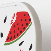 Moderne Mooie Gemerkte Coole Watermeloen Pickleball Paddle (Links Detail)