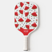Moderne Mooie Gemerkte Coole Watermeloen Pickleball Paddle (Achterkant)