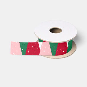 Moderne Mooie Kleurrijke Kerst Satijnen Lint