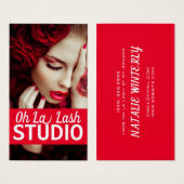 Moderne mooie Lash Extensions Salon Visitekaartje (Voorkant /achterkant)