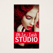 Moderne mooie Lash Extensions Salon Visitekaartje (Voorkant)