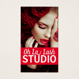 Moderne mooie Lash Extensions Salon Visitekaartje