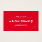 Moderne mooie Lash Extensions Salon Visitekaartje (Achterkant)