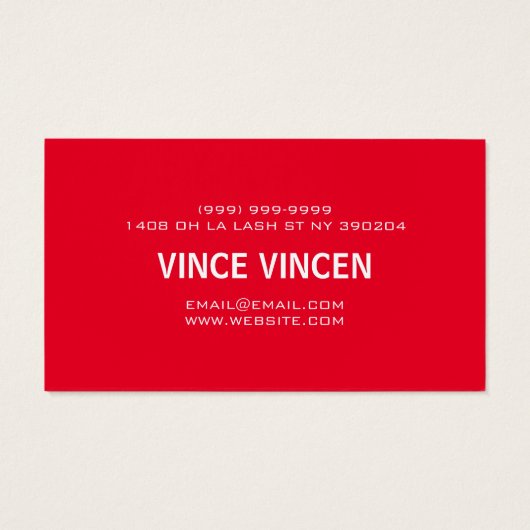 Moderne mooie Lash Extensions Salon Visitekaartje (Achterkant)