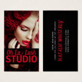 Moderne mooie Lash Extensions Salon Visitekaartje (Voorkant /achterkant)