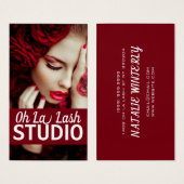 Moderne mooie Lash Extensions Salon Visitekaartje (Voorkant /achterkant)