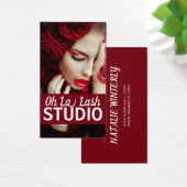 Moderne mooie Lash Extensions Salon Visitekaartje (Bureau)