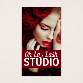 Moderne mooie Lash Extensions Salon Visitekaartje