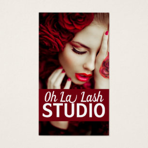 Moderne mooie Lash Extensions Salon Visitekaartje