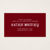 Moderne mooie Lash Extensions Salon Visitekaartje (Achterkant)