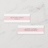 Moderne, mooie, minimalistische vlek in Trendy roz Mini Visitekaartje (Voorkant / Achterkant)