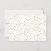 Moderne mooie script en nepgoudstippen Dank je Bedankkaart (Achterkant)