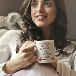 Moderne mooie tekst koffie Mok