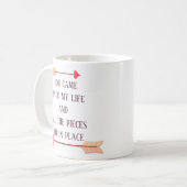Moderne mooie tekst koffie Mok (Voorkant links)