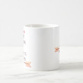 Moderne mooie tekst koffie Mok (Center)