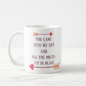 Moderne mooie tekst koffie Mok (Links)