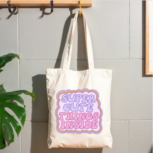 Moderne Mooie Tekst Lila Licht Roze Tote Bag