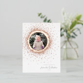 Moderne mooie wintersneeuw Folie vakantie Briefkaa Folie Feestdagen Briefkaart (Staand Voorkant)