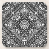 Moderne Mooie Zwart-Wit Patronen Home Bier Onderzetter (Voorkant)