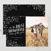 Moderne mooiste feestdag — Fotokaart Feestdagenkaart (Voorkant / Achterkant)