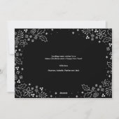 Moderne mooiste feestdag — Fotokaart Feestdagenkaart (Achterkant)