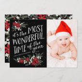 Moderne mooiste feestdag — Fotokaart Feestdagenkaart (Voorkant / Achterkant)