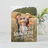 Moderne mooiste feestdag — Fotokaart Feestdagenkaart (Staand voorkant)