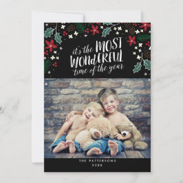 Moderne mooiste feestdag — Fotokaart Feestdagenkaart