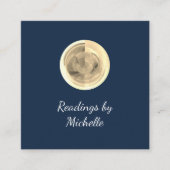 Moderne Moon Crystal Ball Eenvoudige Tarot Reader Klantenkaartje (Voorkant)